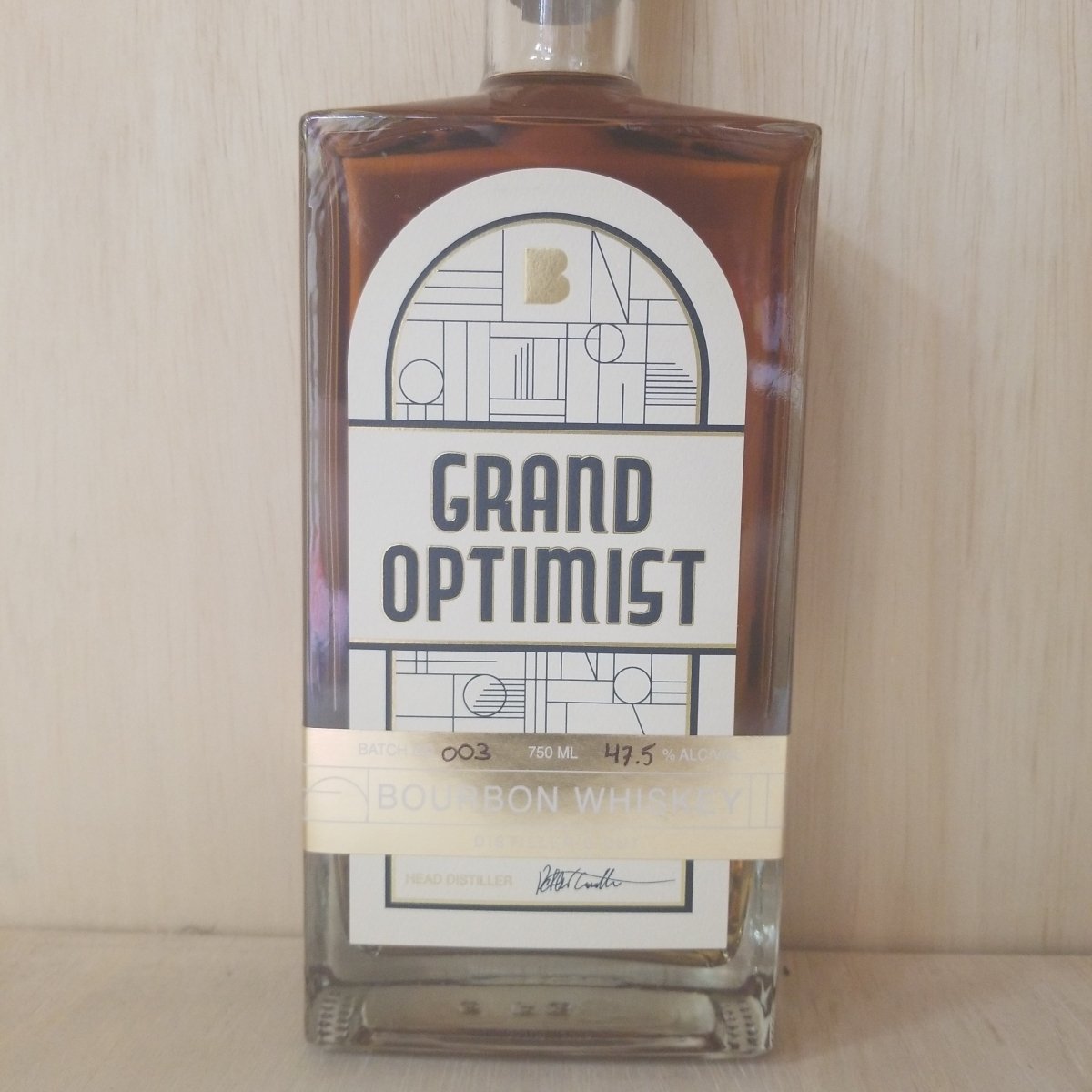 Grand Optimist Bourbon 750ml - Sip & Say