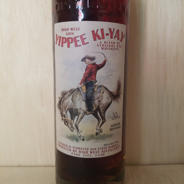 High West Yippee KiYay Blended Rye Whiskey 750ml (Batch 10) Sip & Say