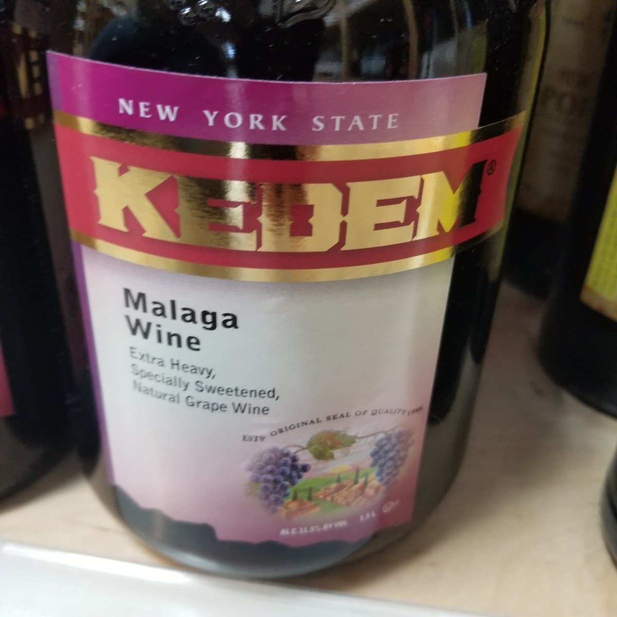 Kedem Malaga 750ml (Kosher for Passover/Mevushal) - Sip & Say