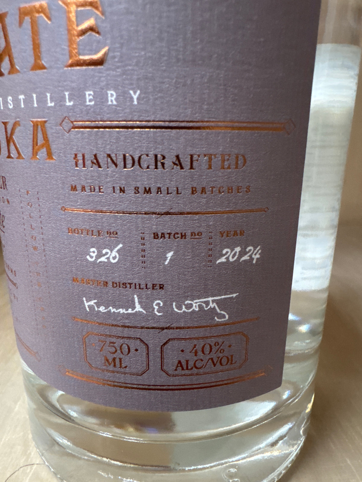 Upstate Vodka 750ml (Kosher for Passover)