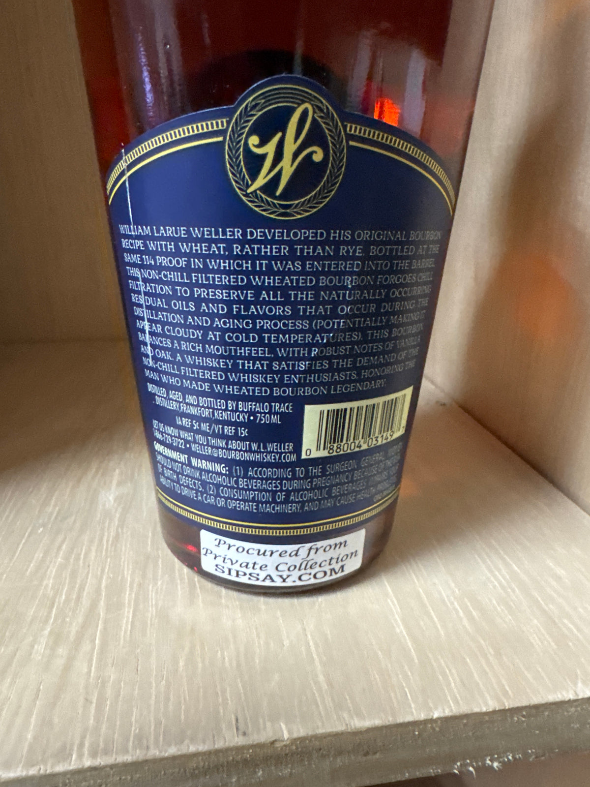 Weller Full Proof 750ml (114 Proof, Store Pick)