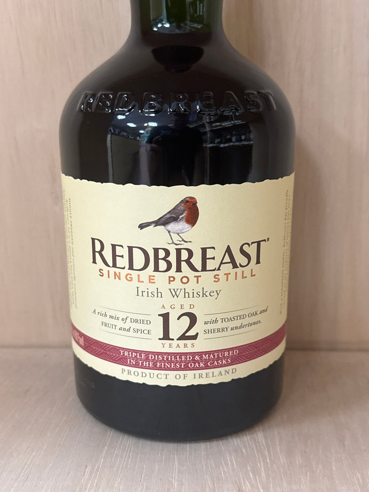 Redbreast 12 Year Old Irish Whiskey 750ml