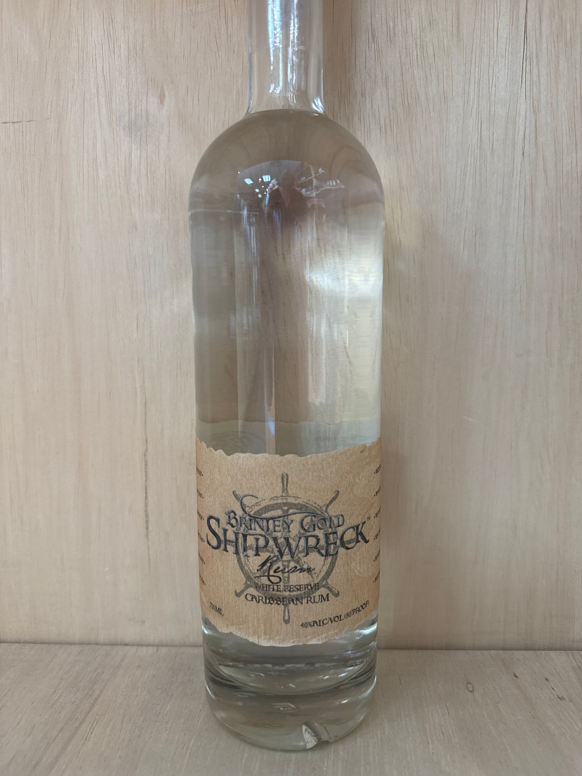 Brinley Gold Shipwreck White Rum Reserve (Better than Bacardi) 750ml