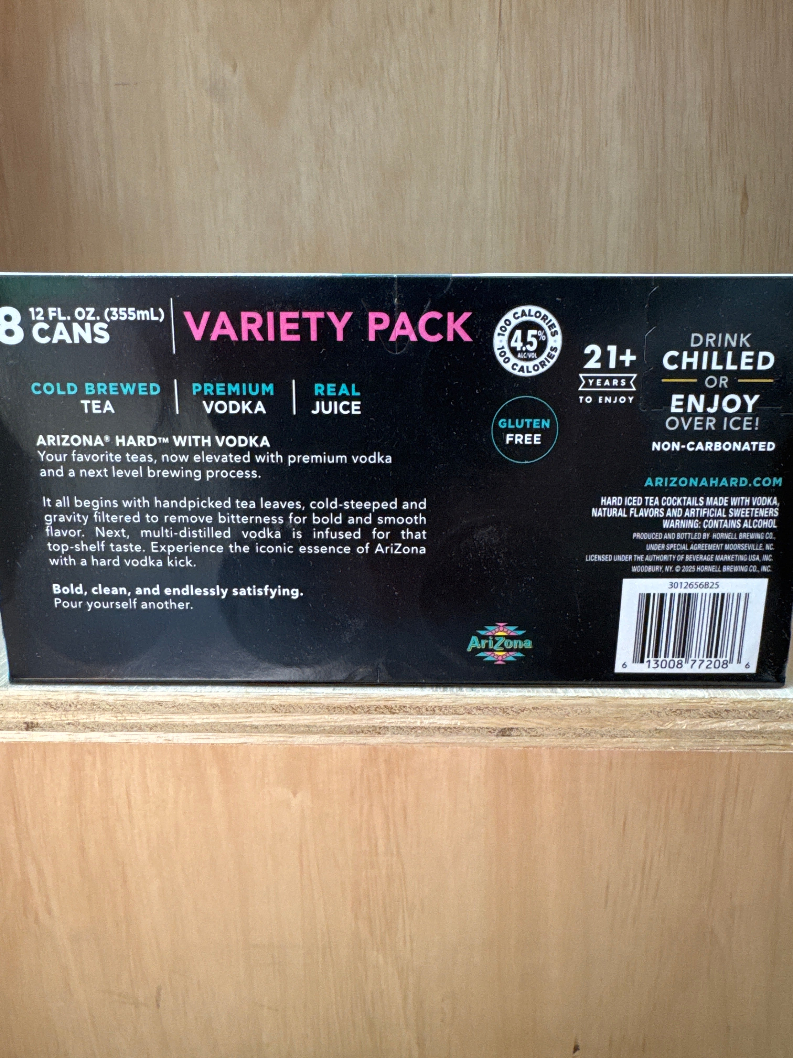 Arizona Hard Ice Tea Vodka Variety Case 8 x 12oz Cans - Sip & Say
