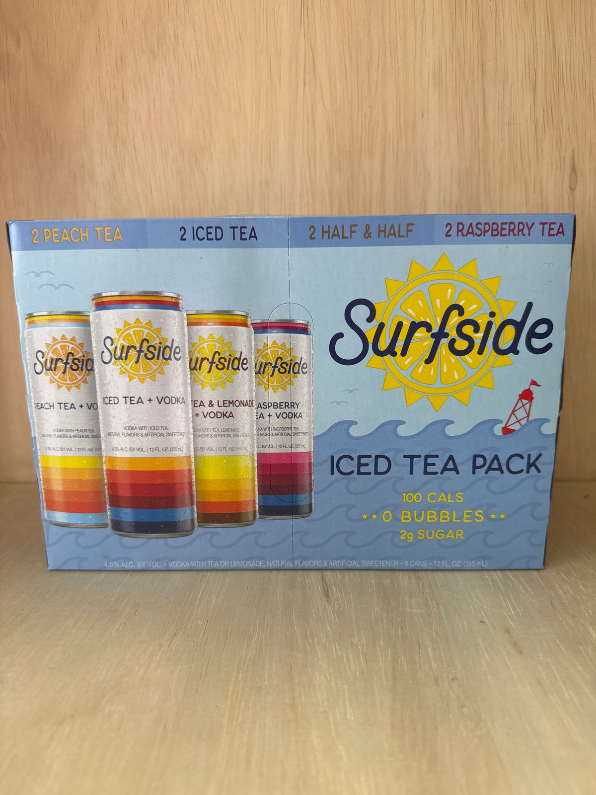 Surfside Vodka Ice Tea Variety Case 8 x 12oz Cans