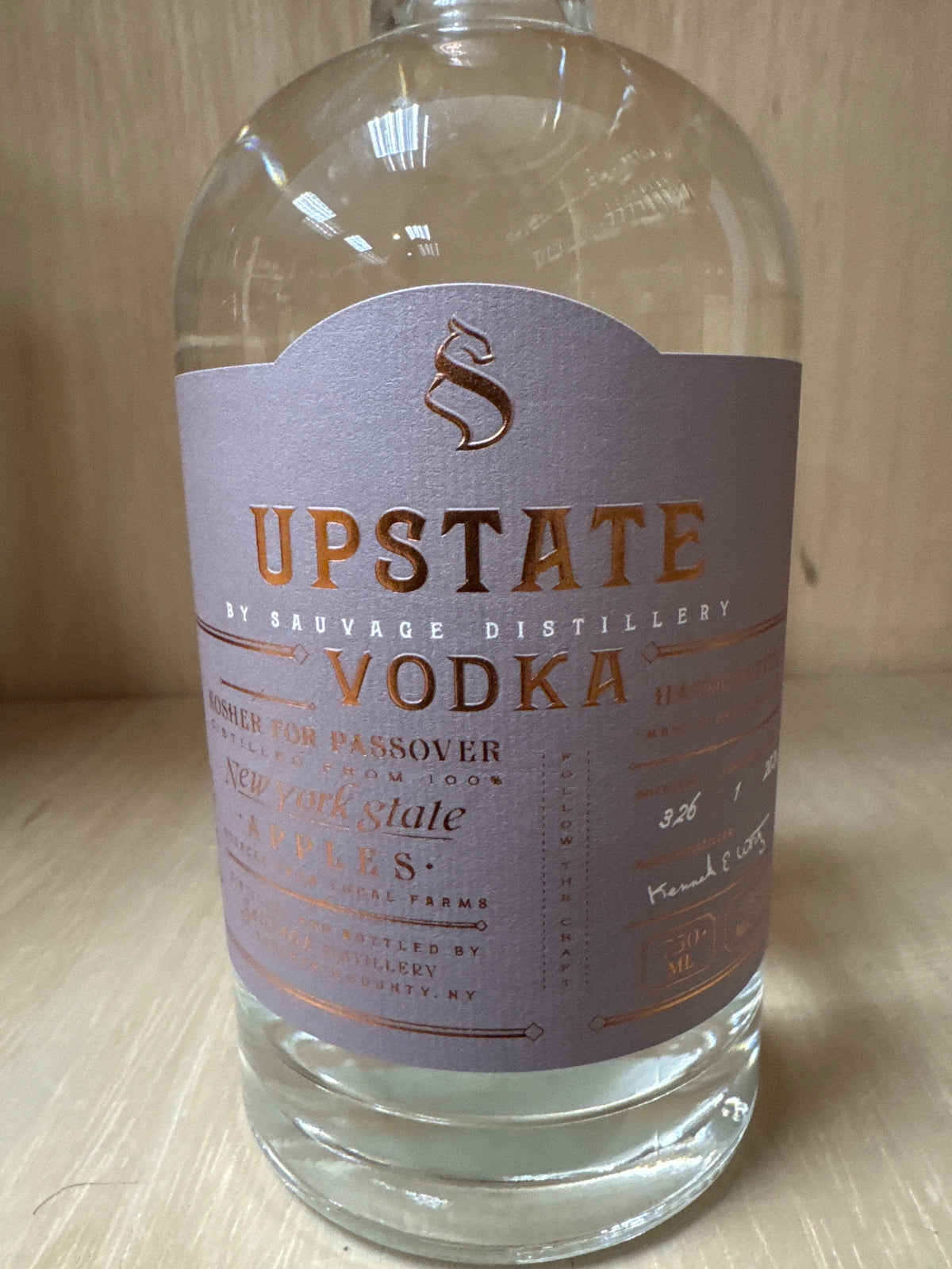 Upstate Vodka 750ml (Kosher for Passover)