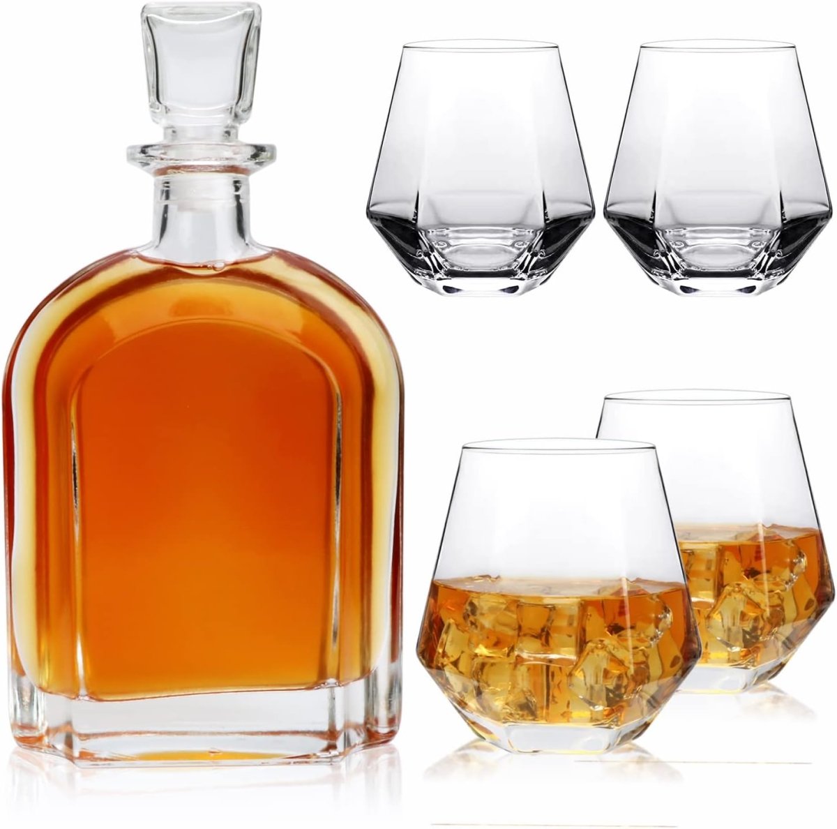 Decanter and 4 Glass Set (Engrave Me) - Sip &amp; Say