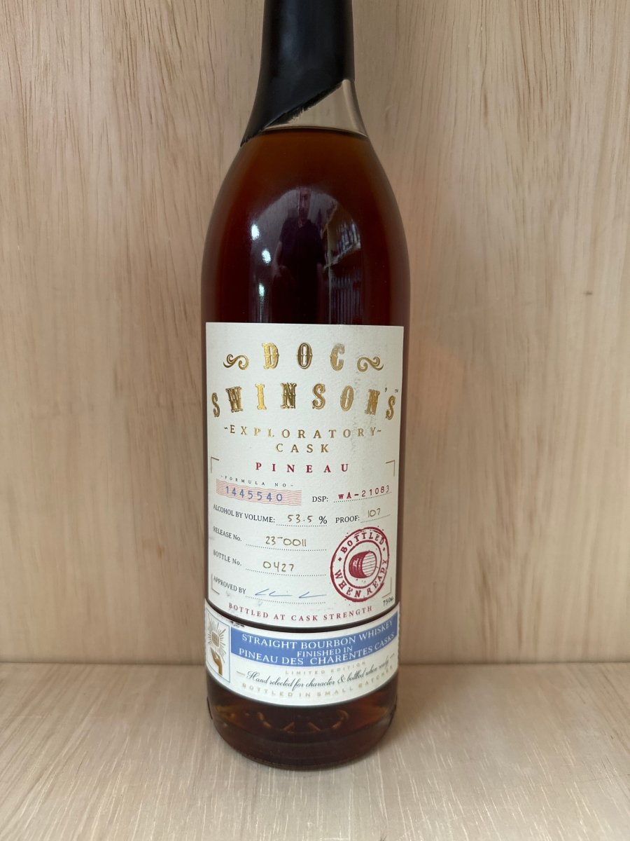 Doc Swinson's Pineau Cask Straight Bourbon 750ml (proof 107) - Sip & Say