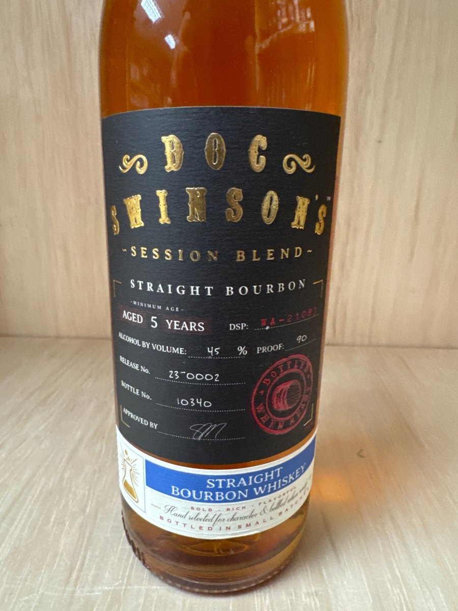 Doc Swinson&#39;s Straight Bourbon 750ml (proof 90) - Sip &amp; Say