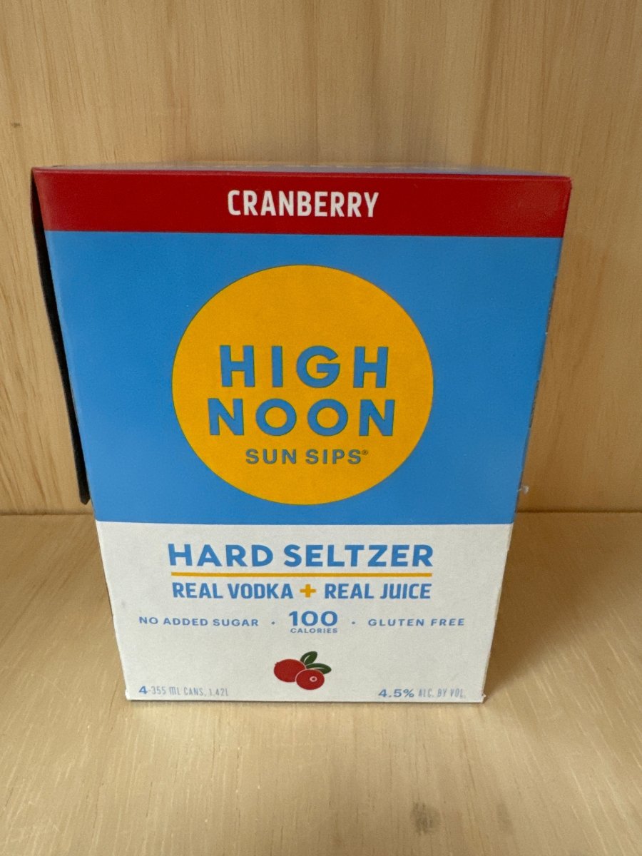 High Noon Vodka Cranberry Hard Seltzer 4 - Pack 250ml - Sip &amp; Say