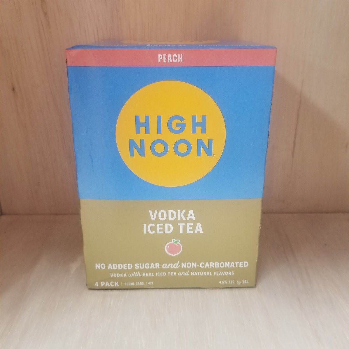 High Noon Vodka Hard Peach Tea 4-Pack 250ml - Sip & Say