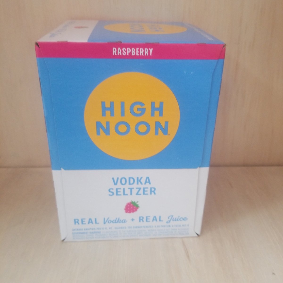 High Noon Vodka Raspberry Hard Seltzer 4-Pack 250ml - Sip &amp; Say