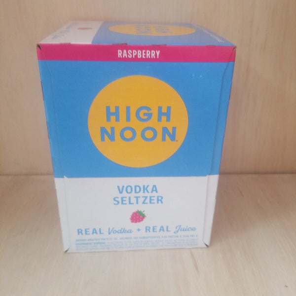 High Noon Raspberry Tea High Noon Vodka Raspberry Hard Seltzer 4-Pack 250ml - Sip & Say