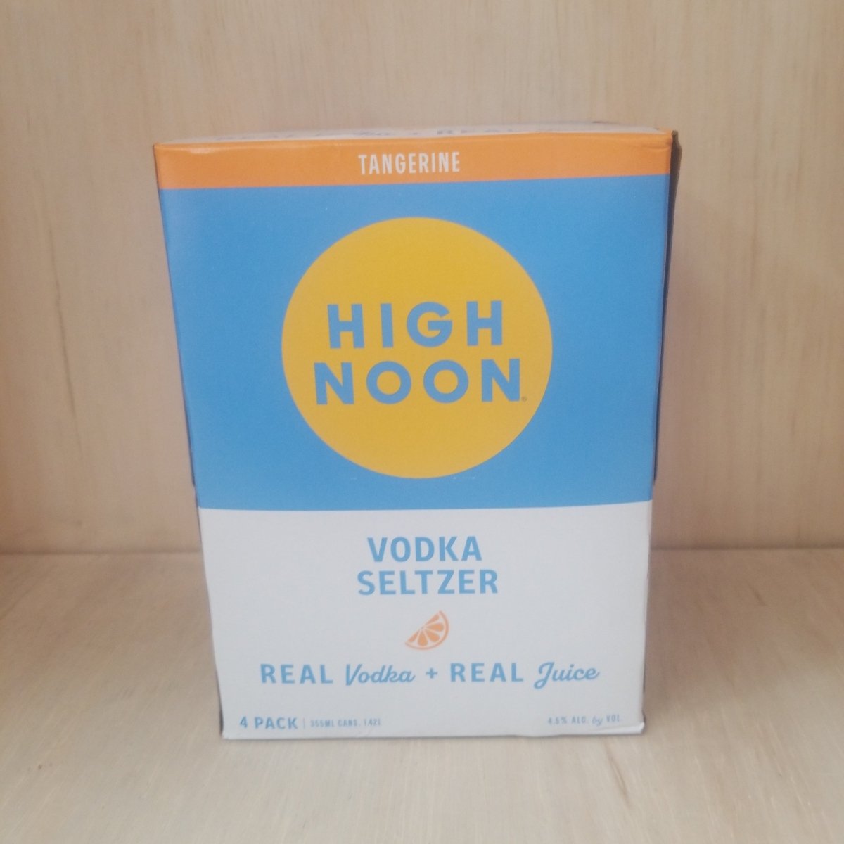 High Noon Vodka Tangerine Hard Seltzer 4-Pack 250ml - Sip &amp; Say