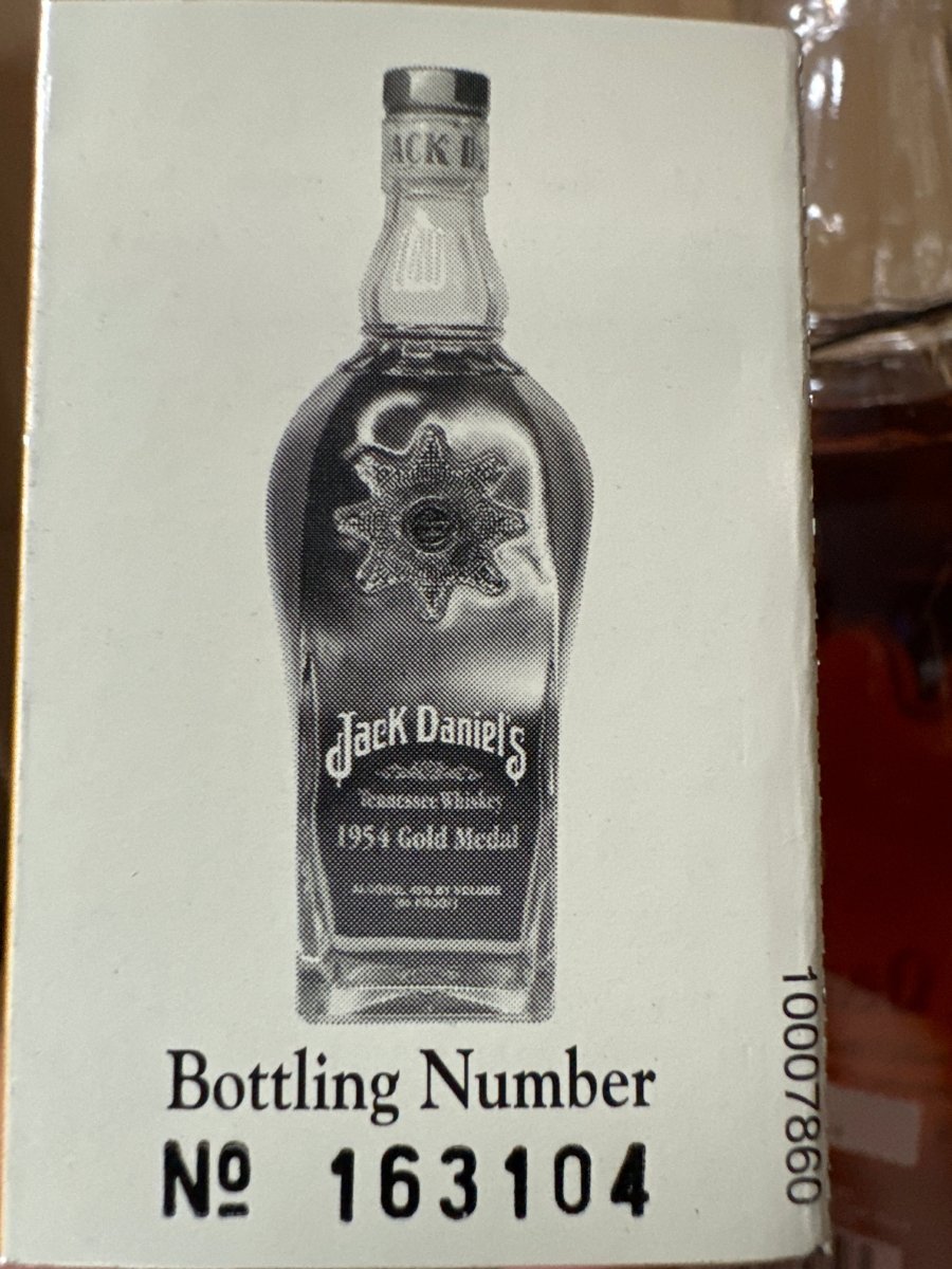 Jack Daniel&#39;s 1954 Gold Medal Series Tennessee Whiskey 750ml (Signed by Jimmy Bedford &amp; George Stone, #163104) - Sip &amp; Say