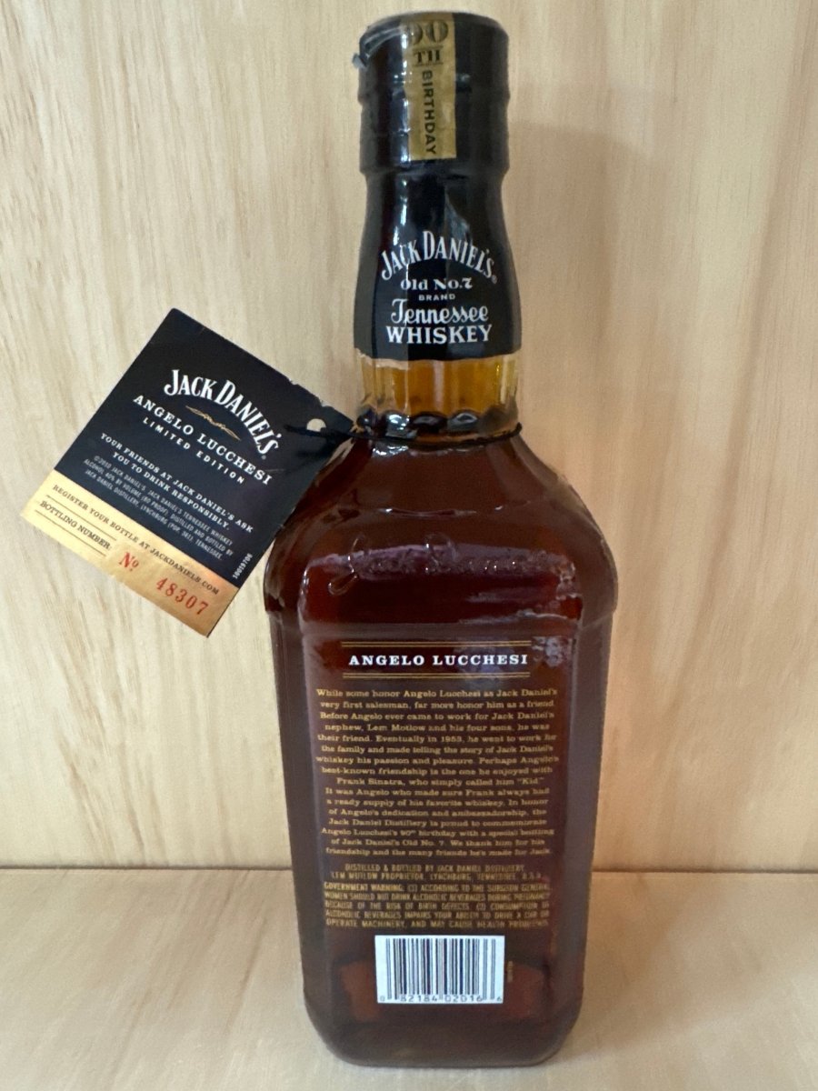 Jack Daniel&#39;s Angel Lucchesi Ninetieth Birthday Whiskey 750ml - Sip &amp; Say