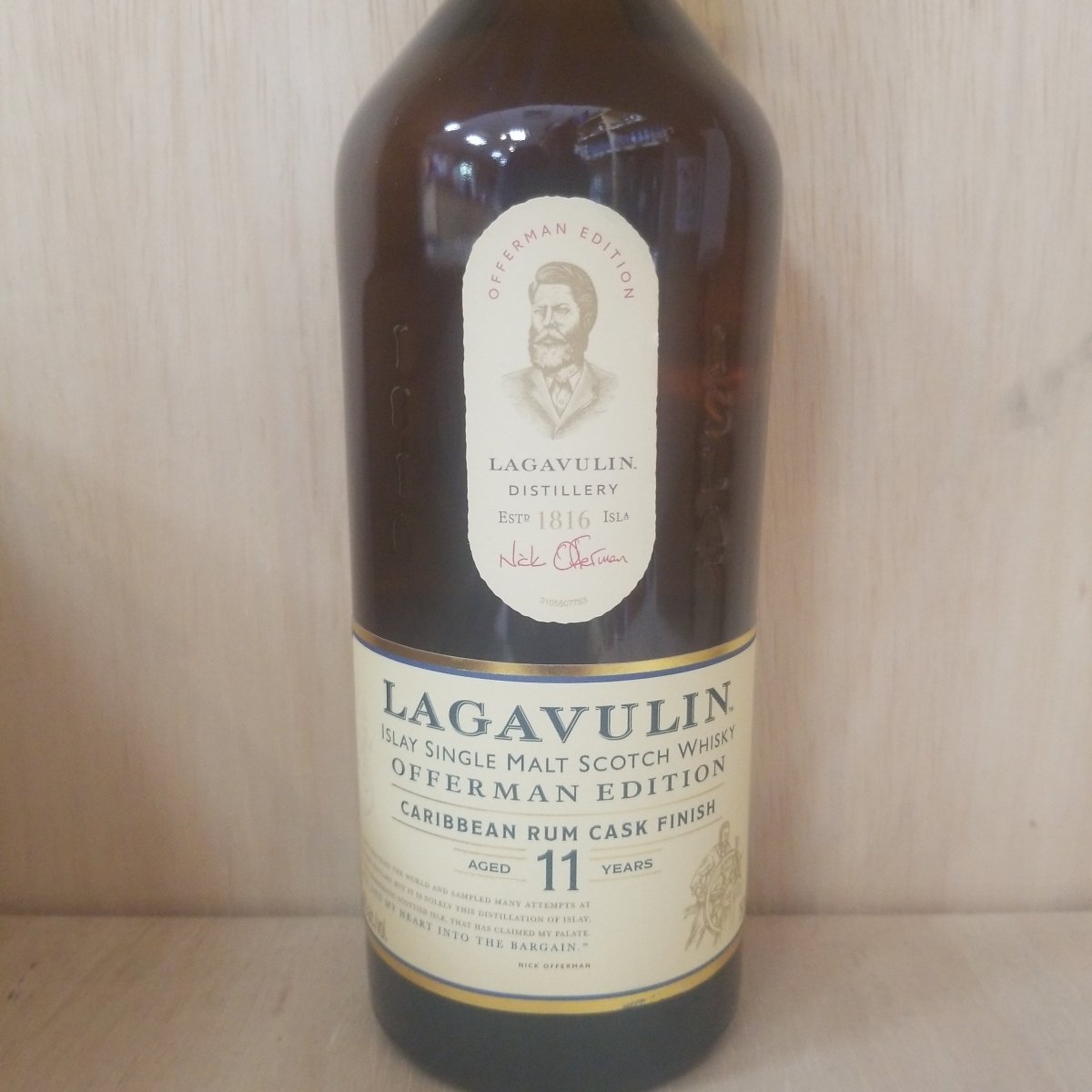 Lagavulin Offerman 11 Year Old Caribbean Rum Cask Finish Single Malt Scotch 750ml - Sip &amp; Say