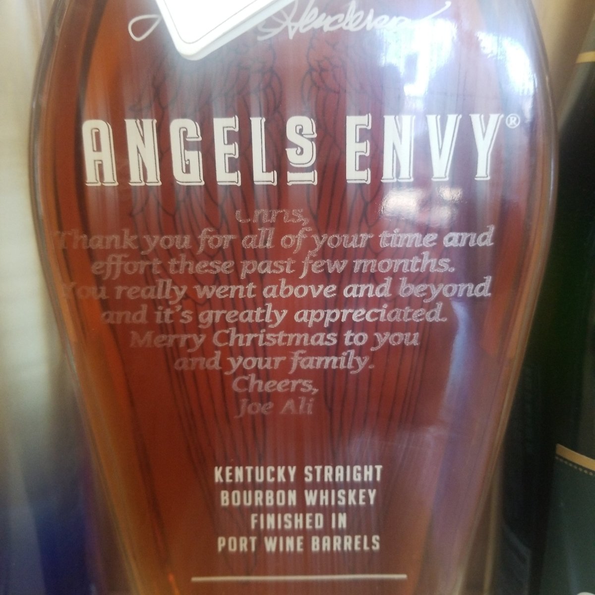 Angel&#39;s Envy Bourbon 750ml Oops - Sip &amp; Say