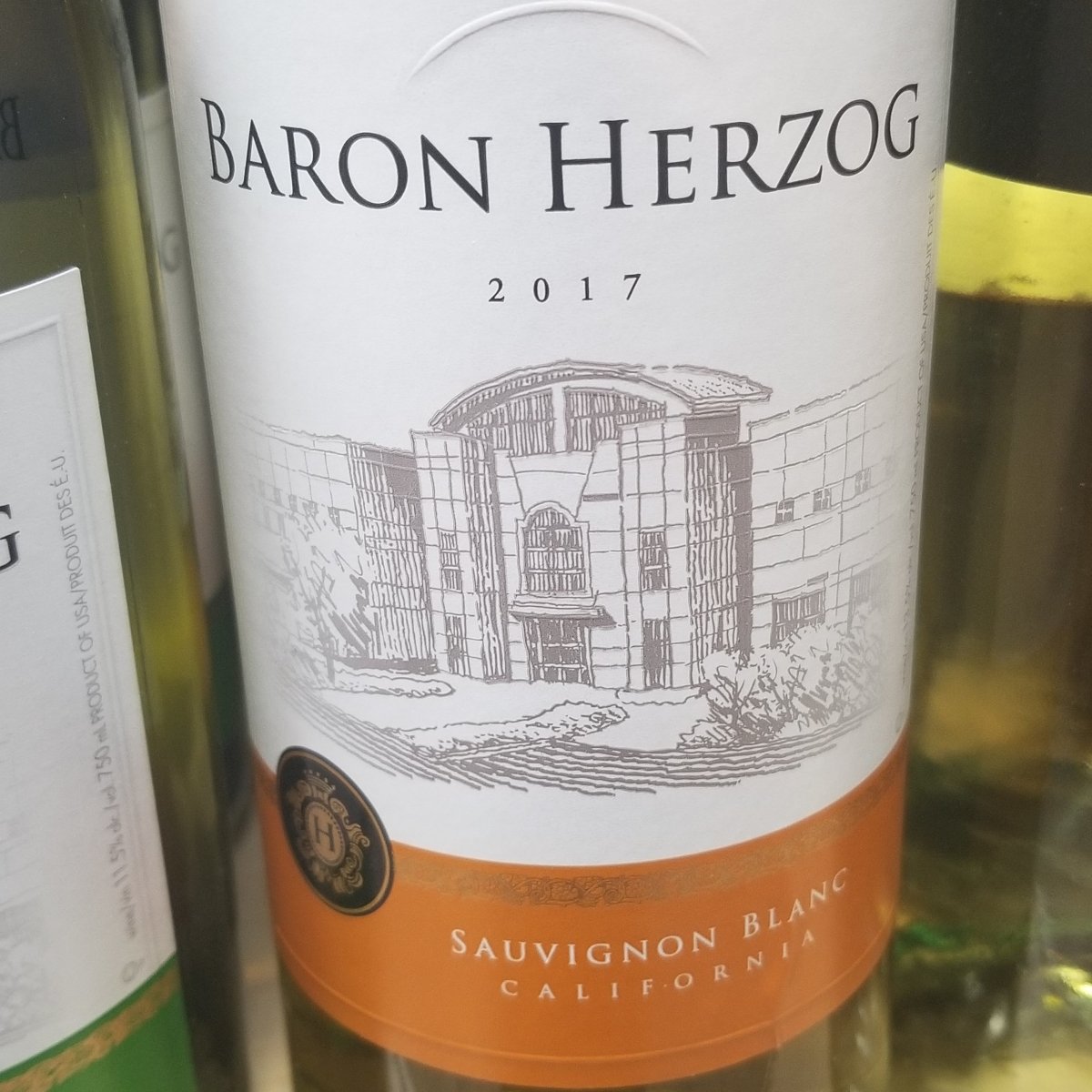 Baron Herzog Sauvignon Blanc 750ml (Kosher for Passover/Mevushal) - Sip &amp; Say