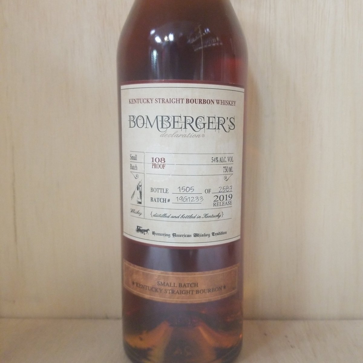 Bomberger&#39;s Small Batch Straight Bourbon 2019, 750ml - Sip &amp; Say
