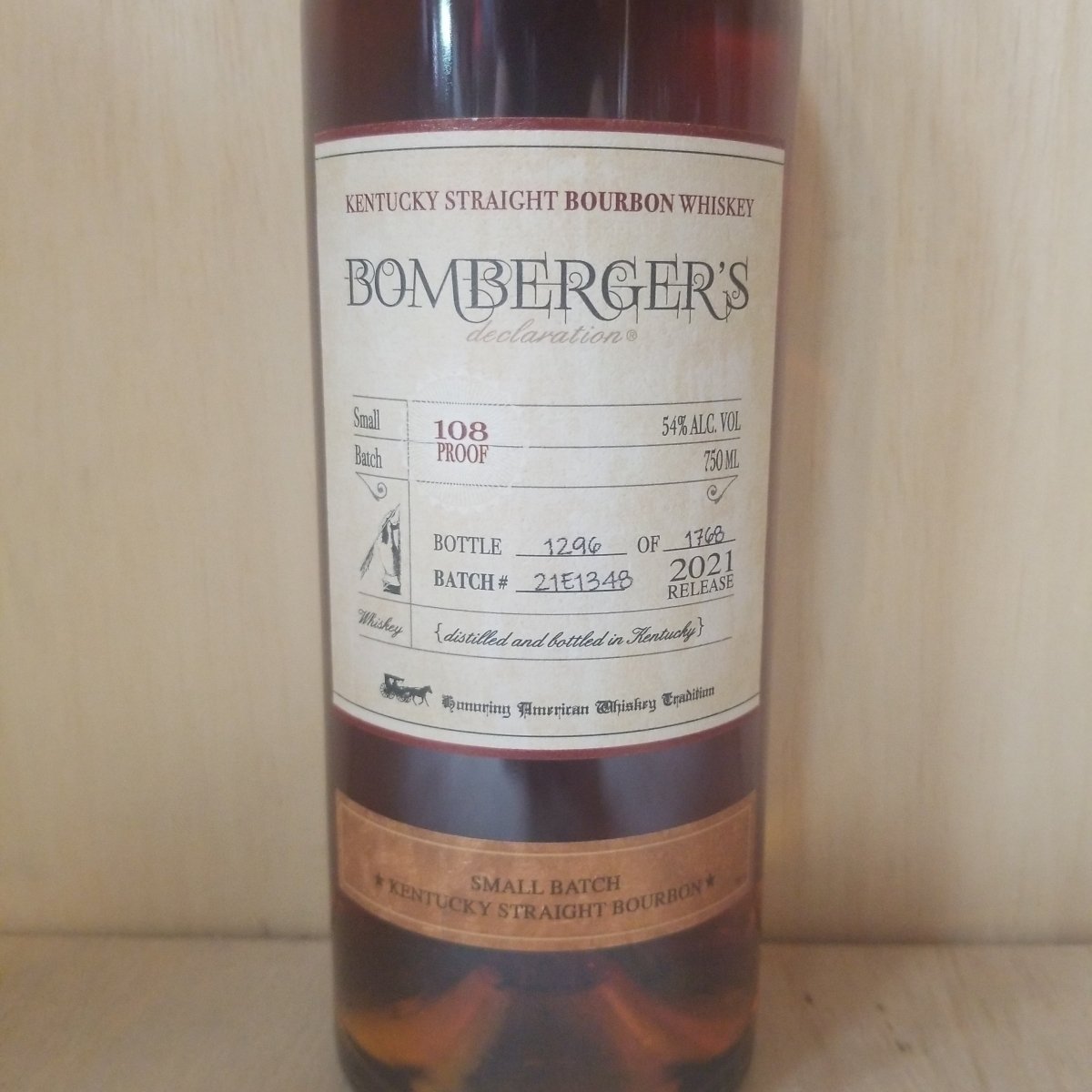 Bomberger's Small Batch Straight Bourbon 2021, 750ml - Sip & Say