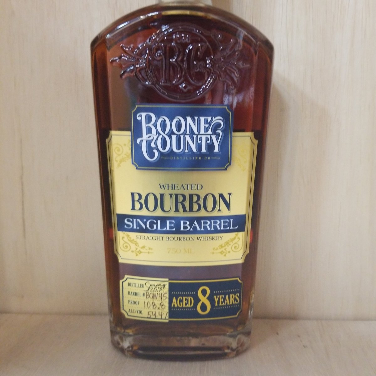 Boone County 8 Year Old Wheated Single Barrel Straight Bourbon 750ml (Barrel BCW45) - Sip &amp; Say
