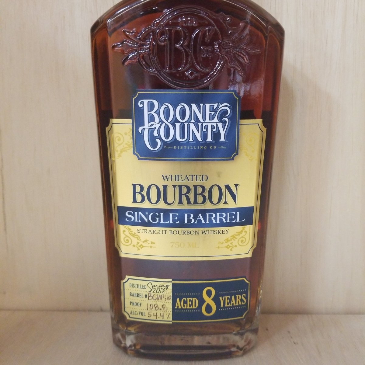 Boone County 8 Year Old Wheated Single Barrel Straight Bourbon 750ml (Barrel BCW46) - Sip &amp; Say