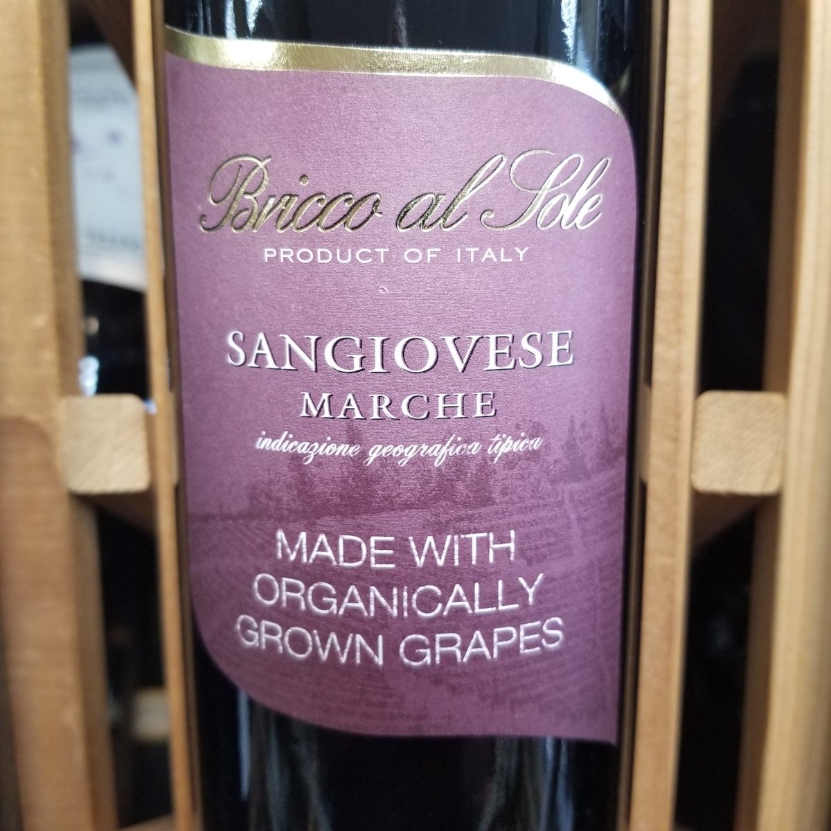 Bricco al Sole Sangiovese 750ml (Organic) - Sip & Say