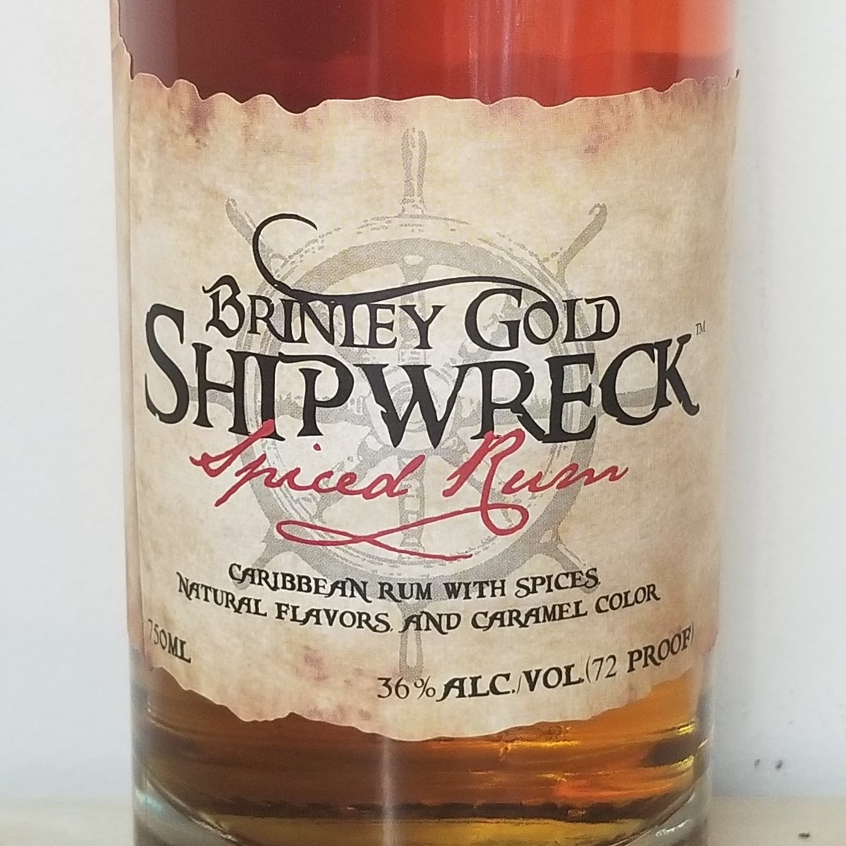 Brinley Gold Shipwreck Spiced Rum (Better than Capt Morgan) 750ml - Sip &amp; Say