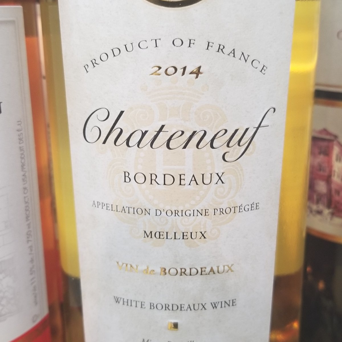 Chateneuf-Bordeaux White 750ml (Kosher for Passover) - Sip & Say