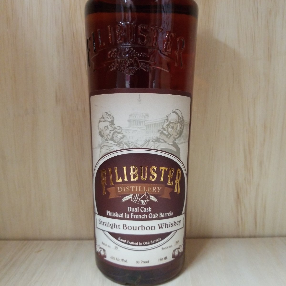 Filibuster Dual Cask Straight Bourbon 750ml - Sip & Say