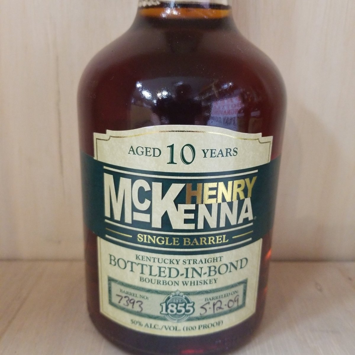 Henry McKenna 10yr Single Barrel BIB Bourbon 750ml (Barreled 5-12-09) - Sip &amp; Say