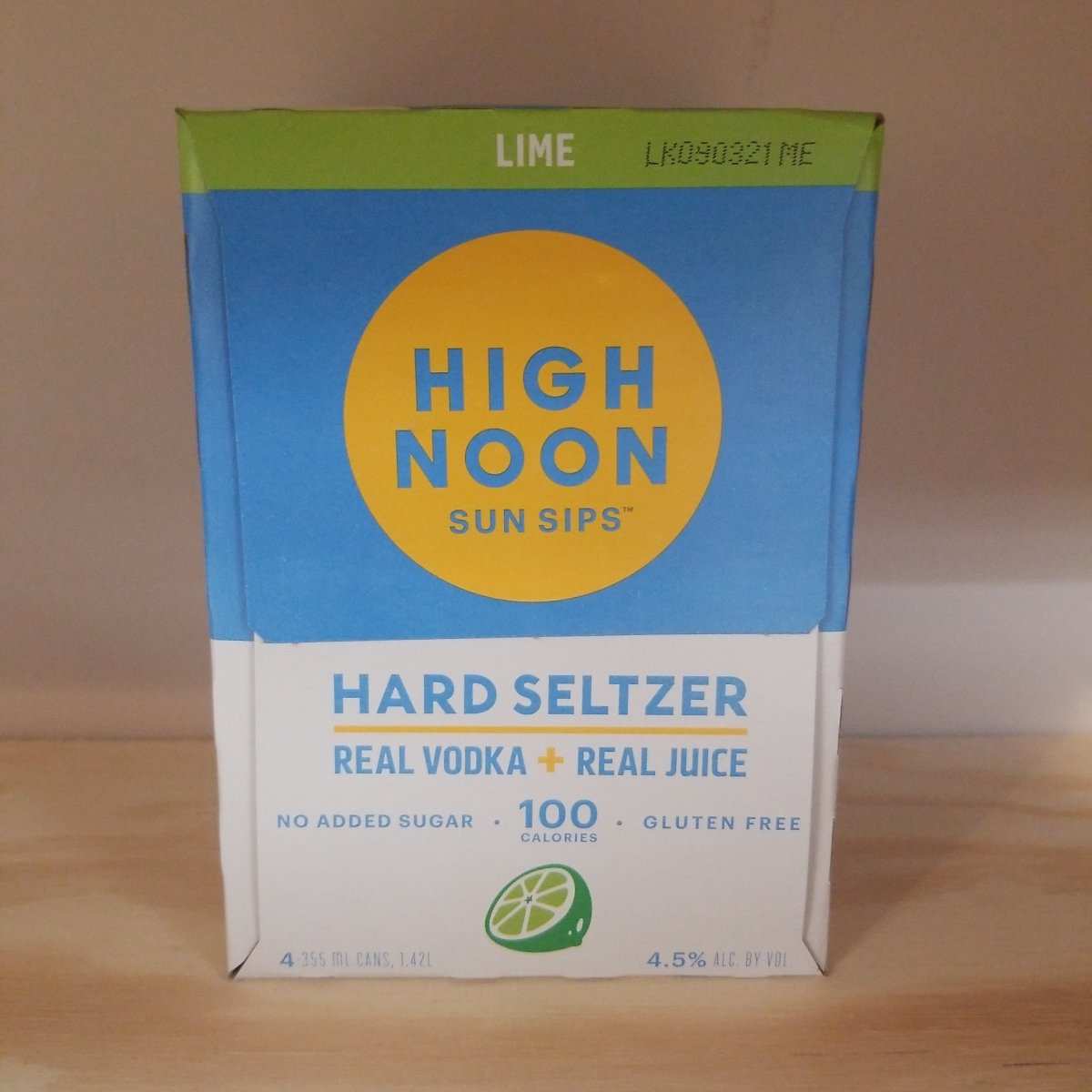 High Noon Lime Hard Seltzer 4-Pack 250ml - Sip &amp; Say