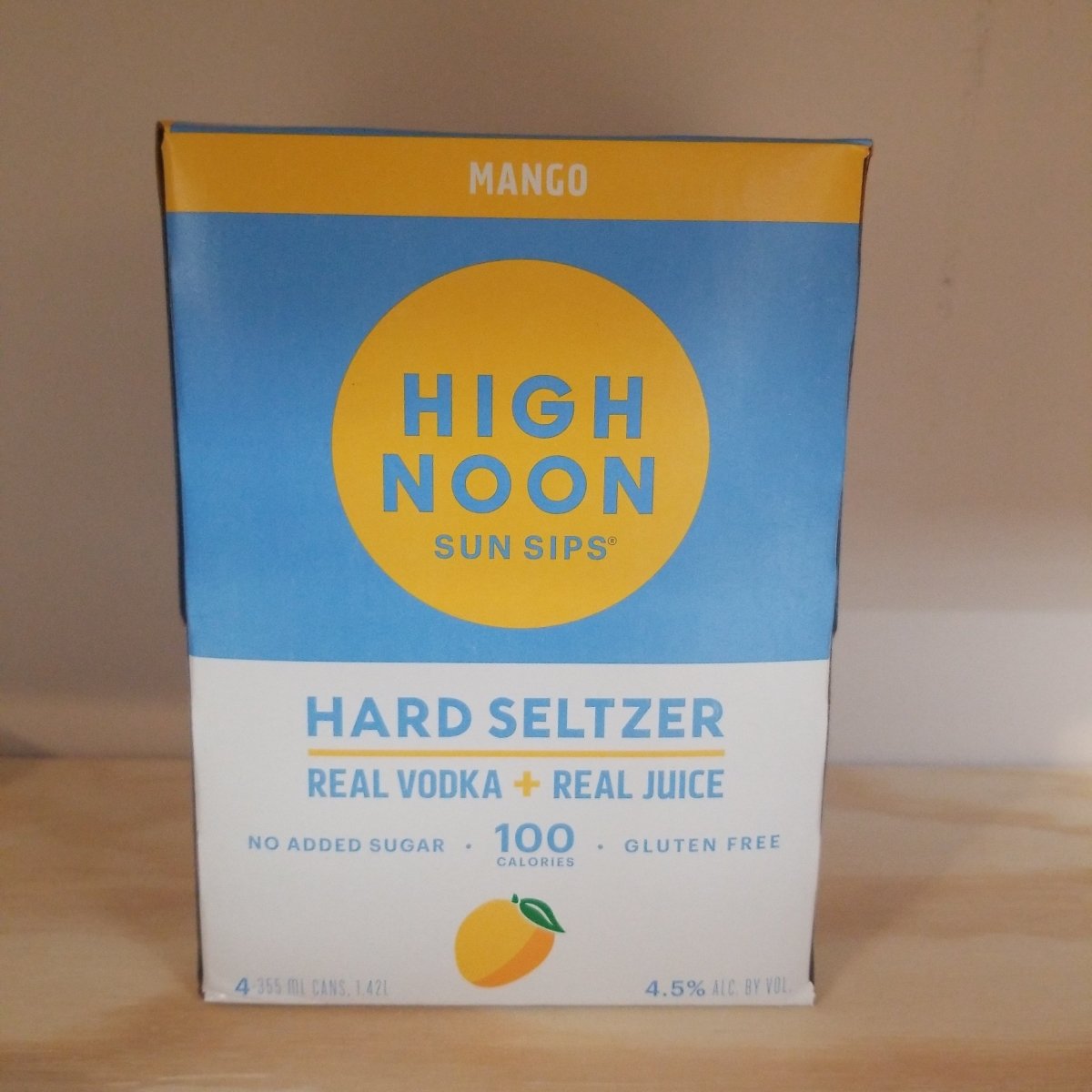 High Noon Mango Hard Seltzer 4-Pack 250ml - Sip &amp; Say