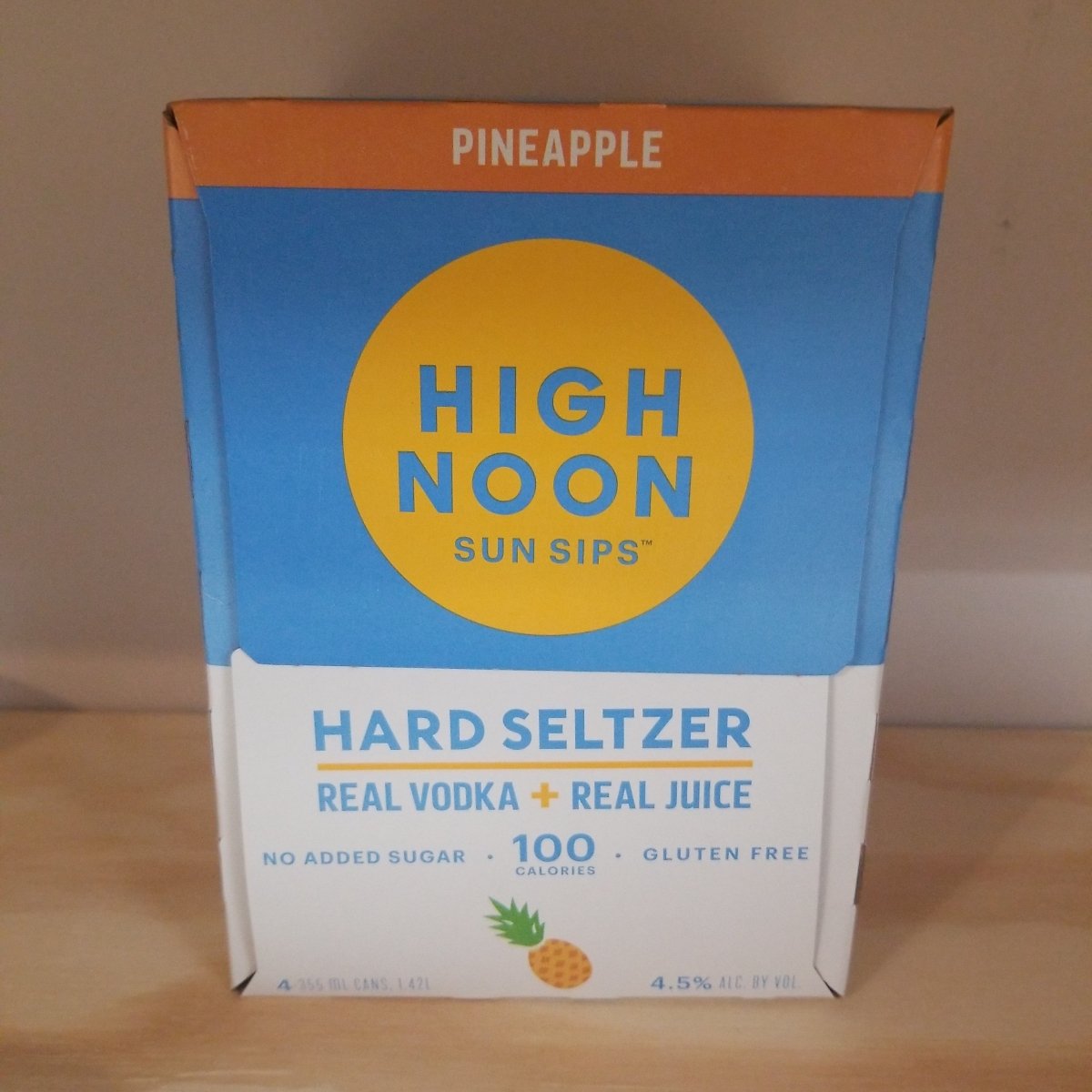 High Noon Pineapple Hard Seltzer 4-Pack 250ml - Sip &amp; Say