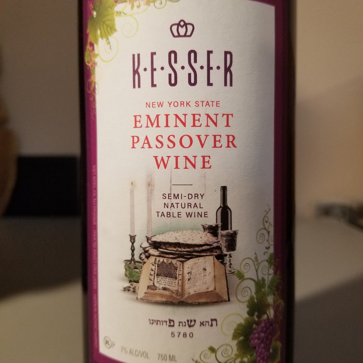 Kesser Concord Eminent Dry 750ml (Kosher for Passover) - Sip &amp; Say