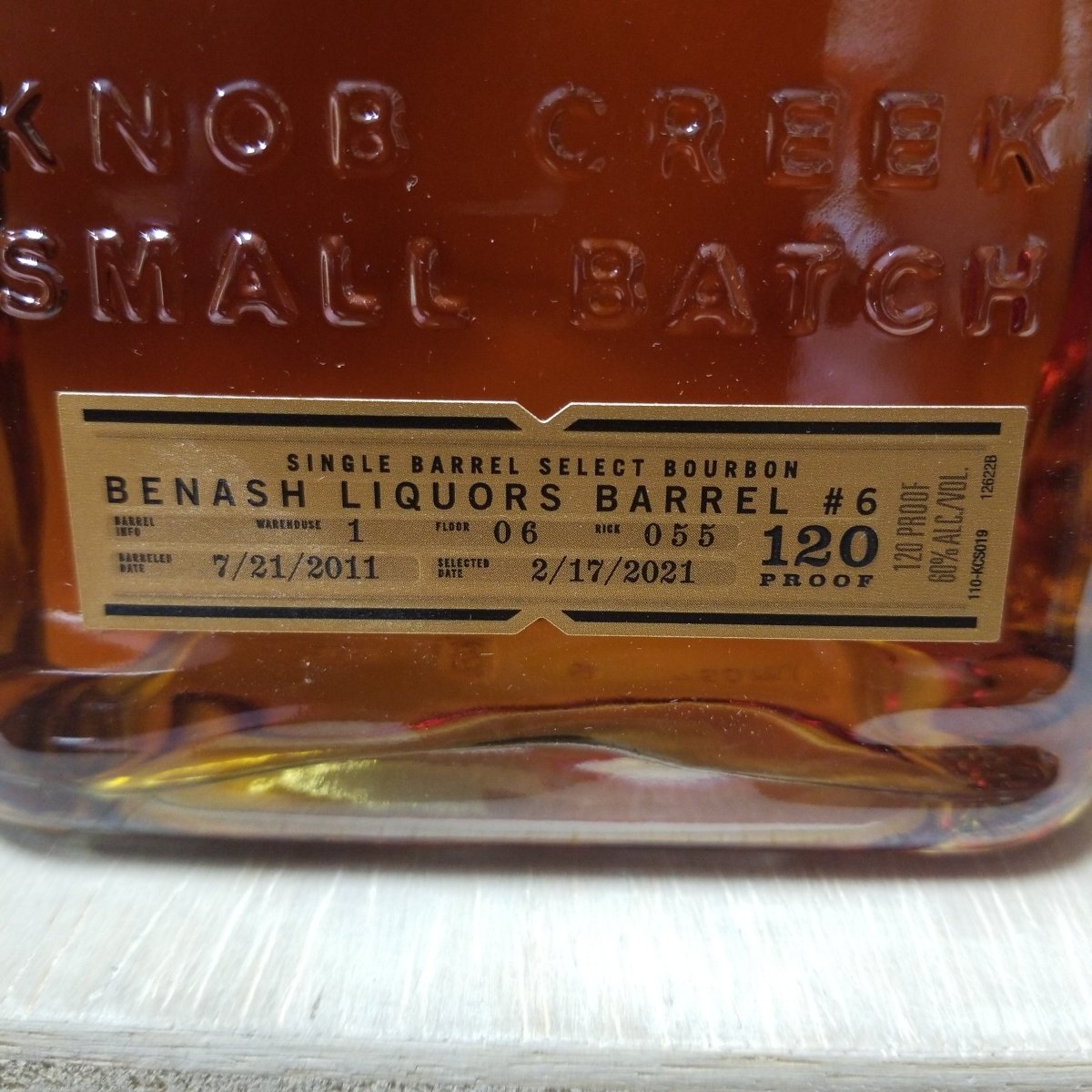 Knob Creek 10 Year Old Single Barrel Straight Bourbon 750ml (Benash) - Sip &amp; Say