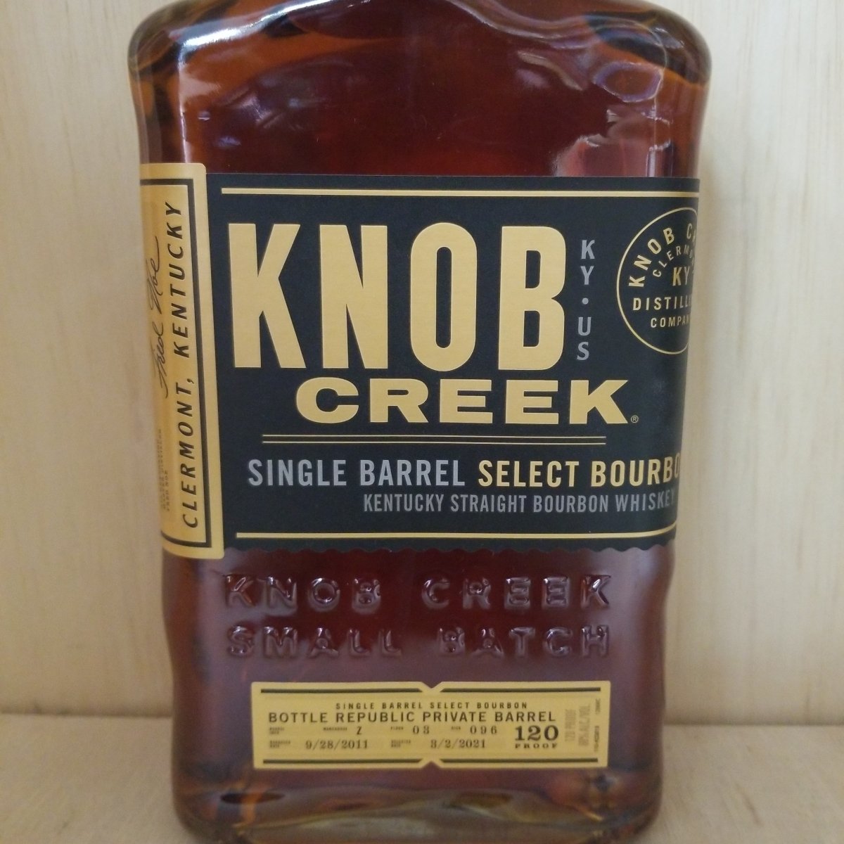 Knob Creek 10 Year Old Single Barrel Straight Bourbon 750ml (Bottle Republic) - Sip &amp; Say