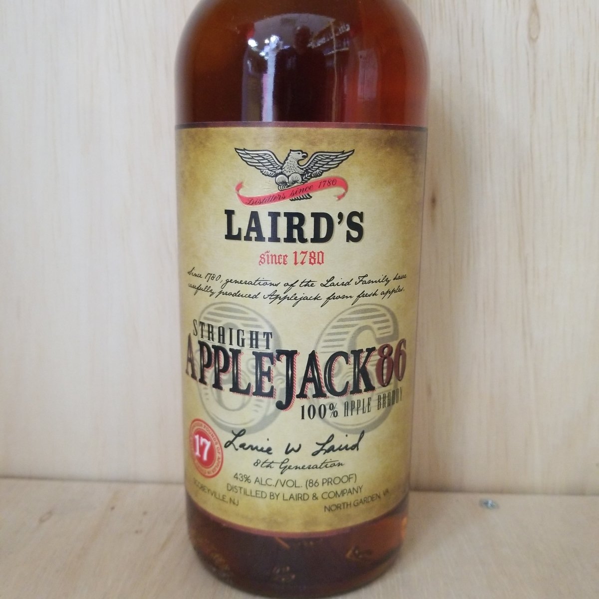Lairds Straight Applejack Apple Brandy 750ml - Sip & Say