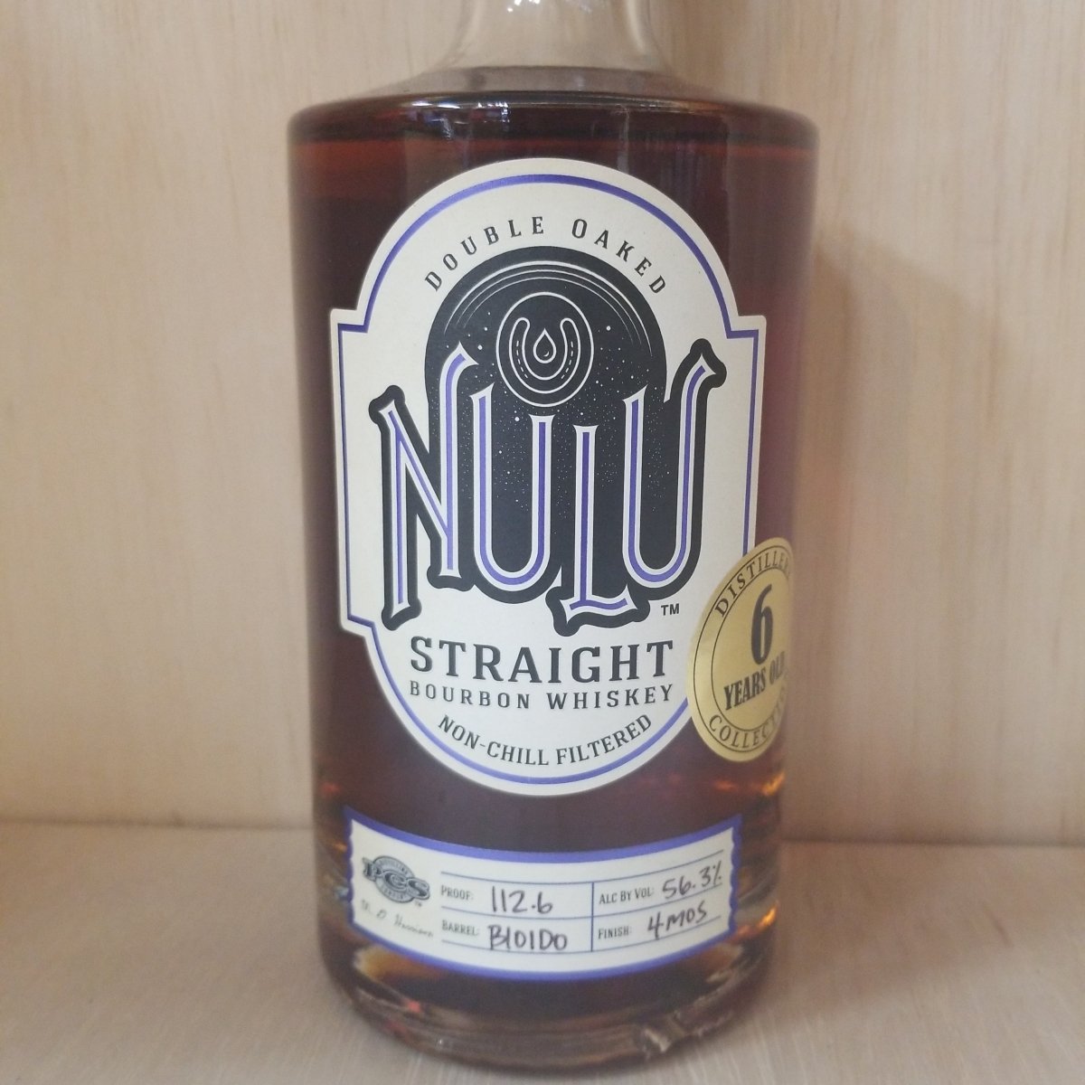 Nulo Double Oaked Straight Bourbon 750ml (Barrel B101DO, proof 112.6) - Sip &amp; Say