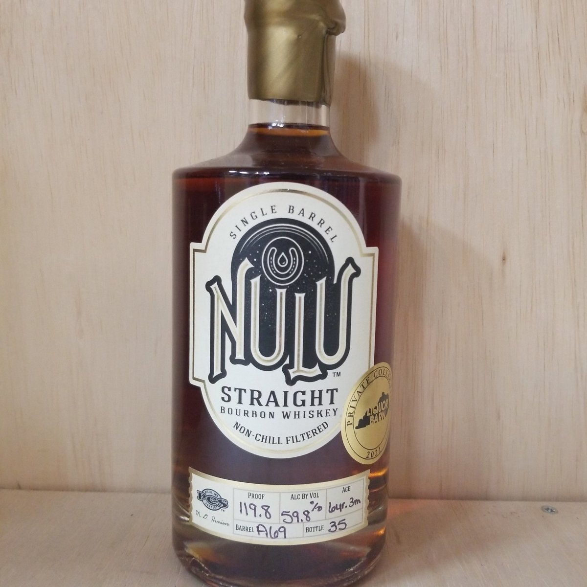 Nulo Single Barrel Strength Straight Bourbon 750ml (Barrel A69, proof 119.8) - Sip & Say