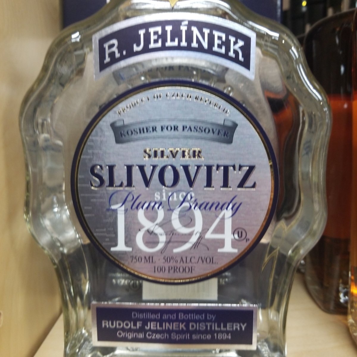 R. Jelinek Slivovitz Silver Plum Brandy 750ml (Kosher for Passover) - Sip &amp; Say