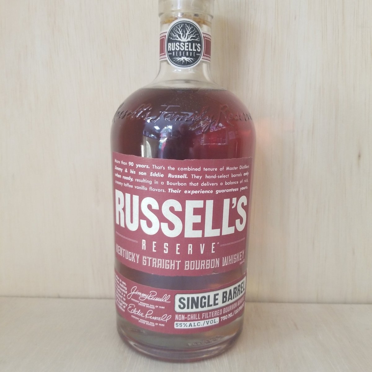 Russell's Reserve Single Barrel Straight Bourbon 750ml - Sip & Say