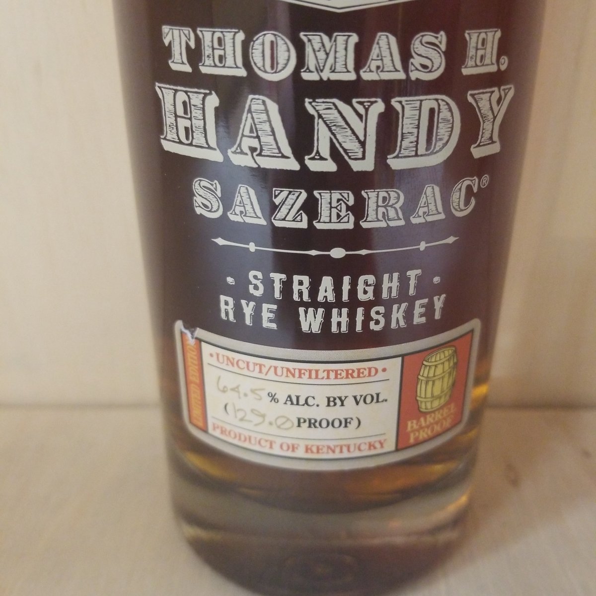 Thomas H. Handy Sazerac Straight Rye Whiskey 2020, 750ml (129 Proof) - Sip &amp; Say