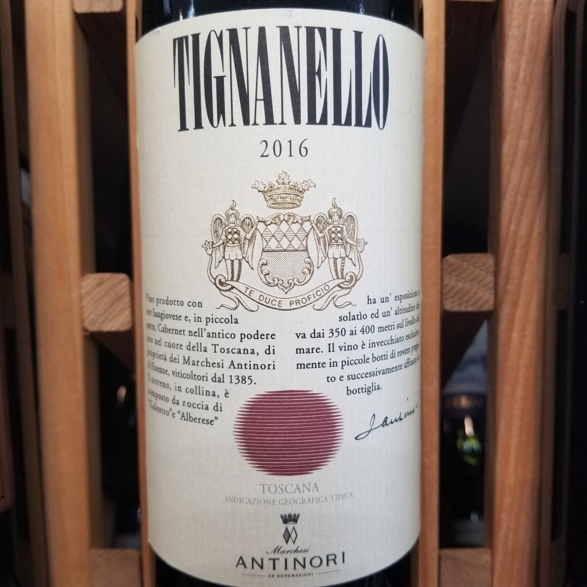 Tignanello Super Tuscan Red Blend 2016, 750ml - Sip &amp; Say