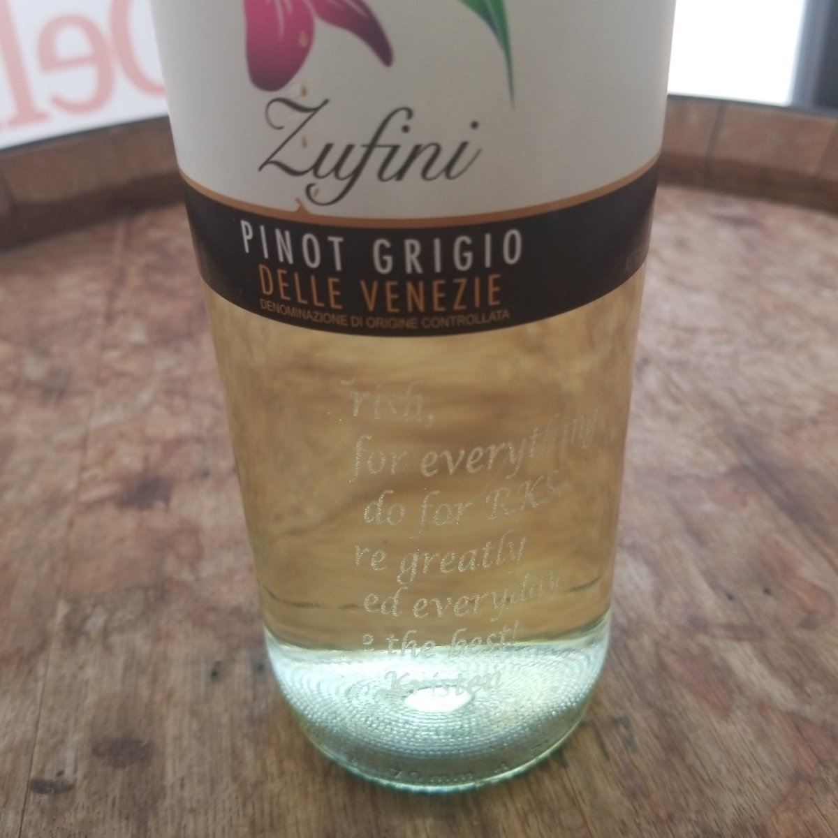 Zufini Pinot Grigio 750ml Oops - Sip &amp; Say